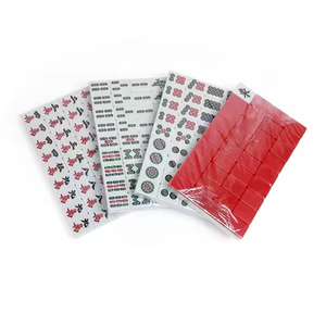 Juego de 144 Fichas de Mahjong Personalizadas de Alta Calidad, Tamaño de Molde de 30 mm, Color Rojo y Blanco, Material de Melamina de Calidad Profesional, Logotipo Personalizado para Casino - Product Image 1