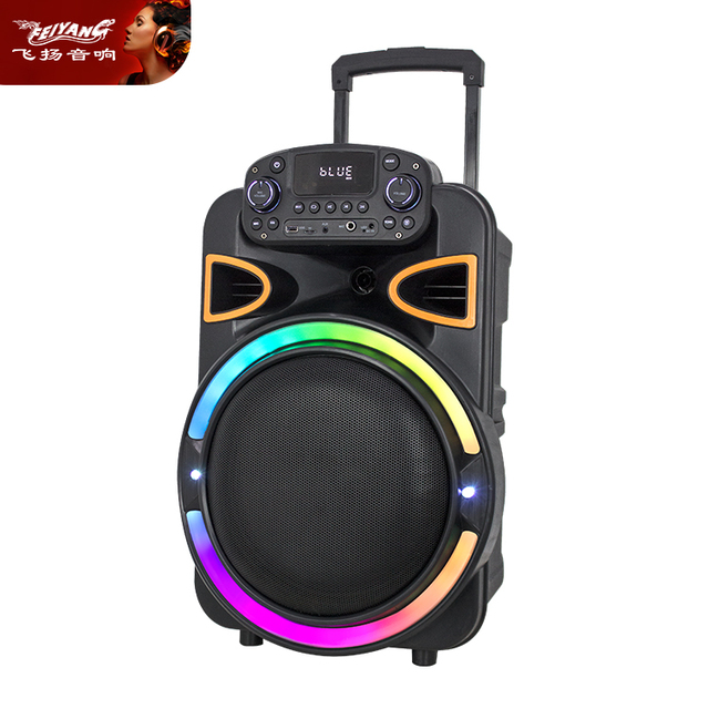 Siren Disco Cheap Outdoor Home LED MUSIC PA DJ PRO Coaxial Single 15 Inch Tower BT Power USB RGB GT TROLLEY Audio Loud Speaker