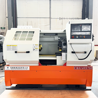 Mesin Bubut CNC Horizontal CK6140 Otomatis Penuh Presisi Tinggi 100% dengan Motor Spindle 5.5kW dan Travel 750mm