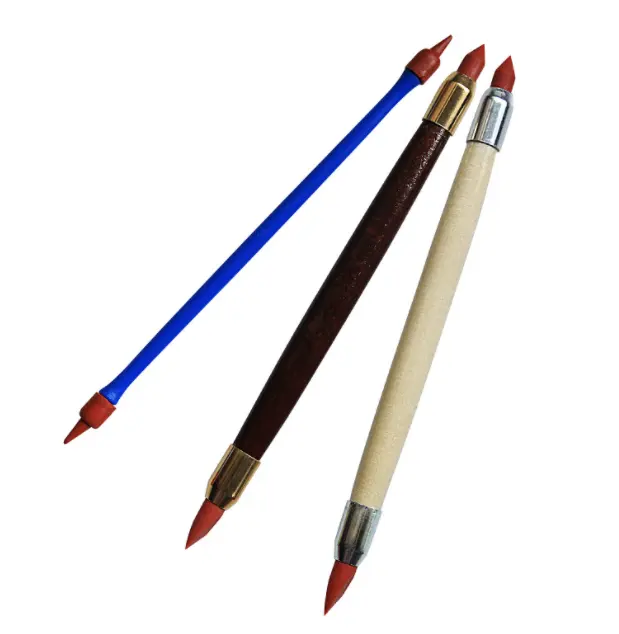 Direct supply convenient double-headed rubber pen hand-made sculpture pottery clay tools