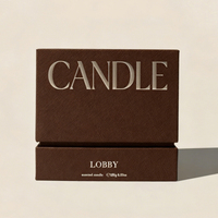 Boîte d'Emballage Personnalisée pour Bougies, Luxueuse Boîte Cadeau en Papier Rigide Vide pour Bougies Parfumées