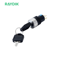 Interrupteur à 2 positions 16 mm pour volets roulants, compatible avec les systèmes de porte automatique Kone Elevator et les clés de commande de moto