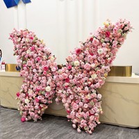 Nouvelle Arche de Fleurs Artificielles Floravital Faite à la Main pour Mariage et Fêtes, Support Papillon, Décoration de Fond Extérieur
