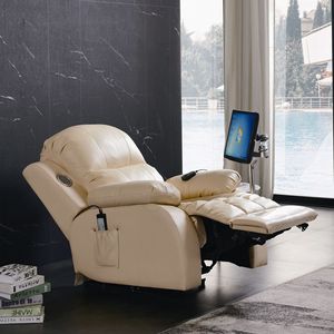 Massage Chair Electric Recliner Leather YY803 With Foot Rest And <b>Tablet</b> Holder <b>For</b> Home Relaxation - Product Image 1