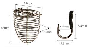 Vente en gros d'appâts métalliques anti-enchevêtrement en acier inoxydable cage à appâts Hercules à longue coulée - Product Image 5