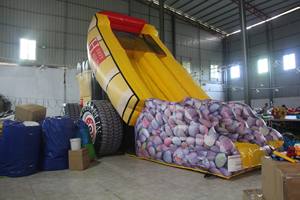 Tobogán inflable Monster Truck para fiestas infantiles al aire libre, alquiler comercial. - Product Image 6