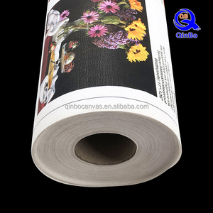 Bông vải sơn dầu vải in ấn vải 380gsm phun bông vải cuộn cho nước-dựa trên sắc tố mực - Product Image 6