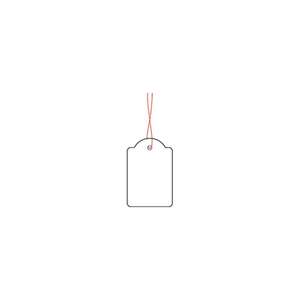 HERMA Hängeetikett 6918 32x50xmm Weiß mit Rotem Faden - Product Image 1