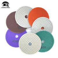 Almohadillas de pulido de diamante de alta calidad 7 Setp almohadillas de pulido de diamante de resina de 100mm disco abrasivo para mármol/granito/cuarcita
