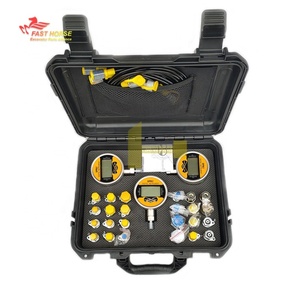 Pièces de moteur Hangood, manomètre hydraulique 0-3500, ensemble de manomètres de test de pression hydraulique, diagnostic YBS-80 230504406 0-60MPa, kits de test - Product Image 1