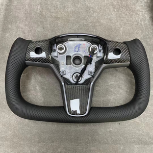 แอกแบบทำความร้อนดัดแปลงการอัพเกรดพวงมาลัยสำหรับ Tesla รุ่น3รุ่น Y ดัดแปลงการตกแต่งภายในสไตล์เครื่องบินส่วนบุคคล - Product Image 3