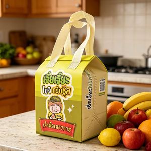 Personalized Nonwoven Needle Punched Insulated Thermal Bag Soft Portable Disposable Pizza Delivery Lunch Box <b>Cooler</b> Shipping - Product Image 1