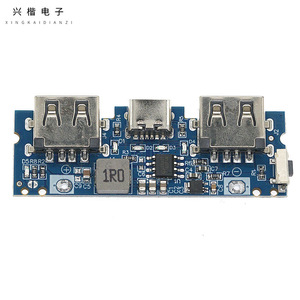 บอร์ดชาร์จ USB คู่แบบ Type C โมดูลเพิ่ม2.4A 5V สำหรับพาวเวอร์แบงค์แบบทำมือ - Product Image 3