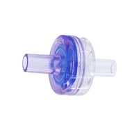 Vanne de sécurité médicale pour distributeur d'eau, vanne de vidange d'air, mini-vanne de retenue à aiguille, biocompatibilité PC+Silicone