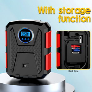 Nâng cấp phiên bản có dây kỹ thuật số 12V DC di động xe máy bơm không khí máy nén lốp inflators xe đạp xe máy lốp Inflator Tự động dừng - Product Image 4