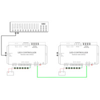 Controlador Maestro TK8 DMX512 de 8 Canales y 8192 Píxeles, Tira de LED Digital Programable, Controlador de LED Activado por Música para Escenarios
