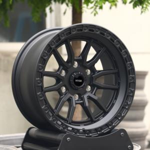 גלגלי HTOR 17 18 אינץ' 6x139.7 שחור מט, מחושלים, לרכב פיקאפ, חישוקי שטח, מתאימים להיילקס, סילברדו 1500, ראם 1500 - Product Image 2