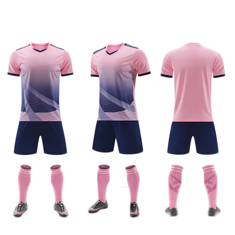 Schnell trocknend Fußballuniform-Kit Fußballuniform-Kit hochwertige Kit Fußballbekleidung Uniform Fußballtrikot individuell