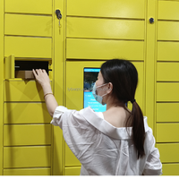 Self Servis QR Kodlu Akıllı Kurye Bırakma ve Alma Dolabı Açık Hava Hastane Okul Postane Akıllı Paket Teslimat Dolabı
