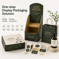Boîte de présentation sur mesure avec en-tête imprimée en carton ondulé, emballage prêt à l'emploi pour les diffuseurs d'air frais et les cosmétiques