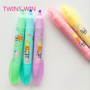 Factory Wholesale Kawaii Korean Cute Stationery Decorative <strong>Multi</strong> Scented Highlighter <strong>Colored</strong> Water <strong>Pen</strong> Plastic <strong>Pens</strong> 001 - Product Image 2