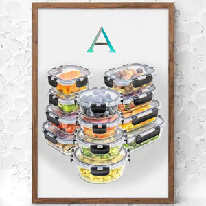 Hot Selling <b>Kitchen</b>&Housewares High Borosilicate Glass Microwave Safe Leak-Proof Eco-Friendly Airtight Containers Food <b>Storage</b> - Product Image 3