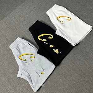 Pantaloncini CRTZ RTW 100% Artigianali di Alta Qualità con Stampa Logo Grande in Cotone Pesante, Pantaloncini Terry Corteizy Estivi Casual Stile Hypebeast - Product Image 4