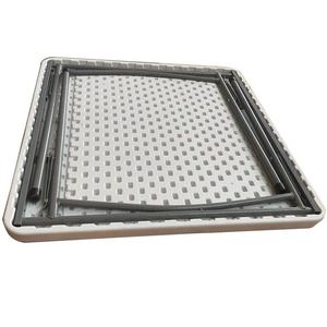 <span class=keywords><strong>Table</strong></span> <span class=keywords><strong>pliante</strong></span> carrée en plastique portable <span class=keywords><strong>de</strong></span> 86 cm pour réceptions extérieures, prix usine abordable - Product Image 6