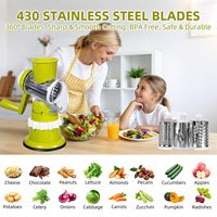Hachoir Rotatif Multifonctionnel pour la Maison, Coupe-Légumes Efficace, Trancheuse, Broyeur, Gadget de Cuisine