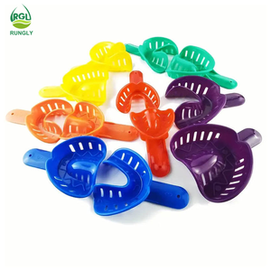 Nha khoa ấn tượng khay nhựa giữ răng khay công cụ autoclavable cho trẻ em người lớn nhỏ trung lớn nha sĩ vật liệu - Product Image 2