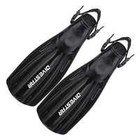 Sirip Renang DIVESTAR Grosir, Tahan Lama, Beragam Warna, Ringan, Seimbang, Model Open Heel, TPR, untuk Snorkeling, Diving, dan Berenang, Dapat Disesuaikan