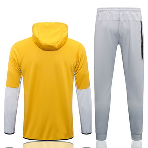 Sublimación personalizada cremallera completa con capucha para hombre Pantalones de chándal de dos piezas para entrenamiento de fútbol Sudadera con capucha chándales traje - Product Image 1