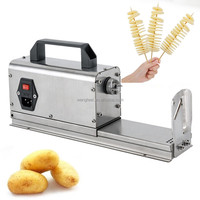 Nouvelle machine à découper les pommes de terre en spirale électrique en acier inoxydable pour la maison et les restaurants
