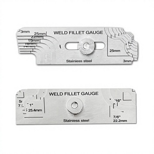 Règle d'inspection de soudure de type caméra MG-11, haute précision, en acier inoxydable, <span class=keywords><strong>mesure</strong></span> métrique et impériale de l'angle des points de soudure - Product Image 1