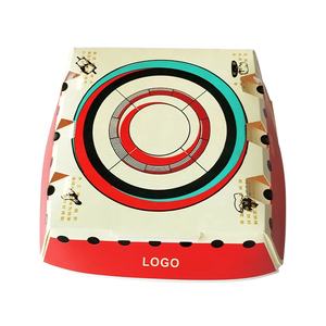 Embalaje de hamburguesas Contenedor de alimentos Tapa con bisagras Caja de papel para hamburguesas Logotipo personalizado Impreso Cartón blanco Clamshell Cajas de papel para hamburguesas - Product Image 3