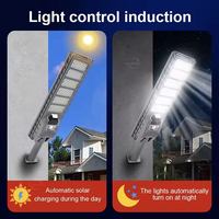 Lampu Jalan Tenaga Surya 1000W IP65 Tahan Air Lampu Sorot LED Luar Ruangan SMD untuk Penerangan Jalan, Taman, dan Rumah