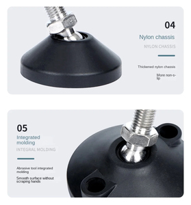 Có thể điều chỉnh máy tiện chân chủ đề loại có thể điều chỉnh san lấp mặt bằng chân xoay cơ sở có khớp nối san lấp mặt bằng chân đồ nội thất trượt Pad - Product Image 6