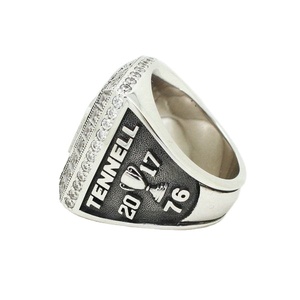 Anillo de Campeonato Personalizado de Alta Calidad con Cristales de Rhinestone, Chapado en Plata/Oro, Unisex, Anillos de Campeones Personalizables - Product Image 6