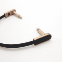 Pasokan Langsung Pabrik Kabel Patch Gitar Elektrik Model Double Elbow Logam Perunggu Antik 6.35 mm Berkualitas Tinggi 20cm