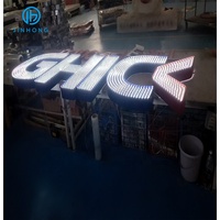 Super vente de mars, enseigne en lettres 3D, panneau d'enseigne 3D, fabricant d'enseignes en lettres PVC, enseigne LED
