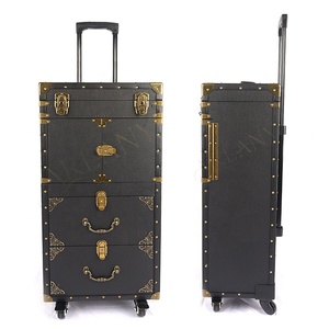 Carrito de Peluquería con Ruedas, Maleta de Maquillaje Rodante, Maleta de Barbero, Maleta de Viaje para Estilistas - Product Image 5