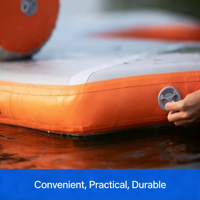 Aufblasbarer Picknicktisch Schwimmende Insel Schwimmende Lounge für Pool Strandparty Aufblasbarer Wasserpark Langlebiges PVC-Equipment