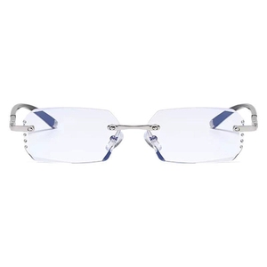 Nuevas monturas de anteojos rectangulares con patrón sólido para hombres, todas las caras, bloqueo de luz azul, gafas fotocromáticas para ordenador - Product Image 3