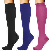 Chaussettes de compression sport longues et décontractées en tricot avec logo personnalisé pour femmes et hommes