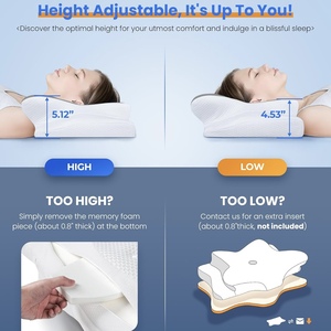 Cuscino Cervicale Ortopedico in Memory Foam OEM con Tecnica di Lavorazione a Maglia per Uso Alberghiero, Supporto per il <span class=keywords><strong>Collo</strong></span> per un Sonno Confortevole - Product Image 3