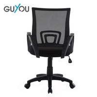 Vente directe d'usine - Chaise de bureau ergonomique à hauteur réglable et pivotante, utilisation commerciale, base chromée, dossier en maille, chaise de bureau à dossier moyen