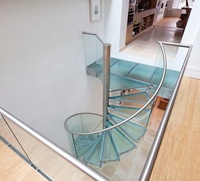 Nouvelle Escalier Colimaçon Victorien de Style Moderne, Escalier Extérieur de Haute Qualité en Métal et Bois pour Maison Duplex, Escalier Escargot