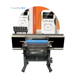 새로운 다색 인기 자동 60 uv dtf 프린터 기계 2-4 XP600/i3200 인쇄 헤드 uv dtf 필름 프린터
