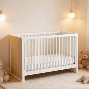 Lit bébé multifonctionnel moderne en bois massif, lit d'appoint pour nouveau-né, pour enfants, hôpital, école, chambre à coucher - Product Image 2