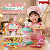 KZHM DIY Pretend Ice Cream Playset Kids STEM Montessori Preschool Educational Toys Kit Parent-Child Activity Toys for Girls Boys